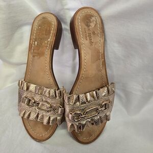Kate Spade Rose Gold Women's Slide Sandals Size 7.5